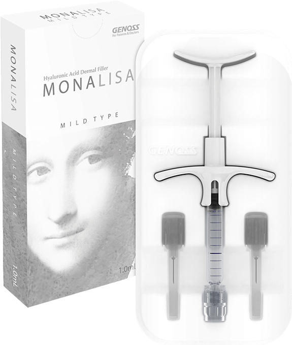 Mona Lisa Dermal Filler Packaging PNG image