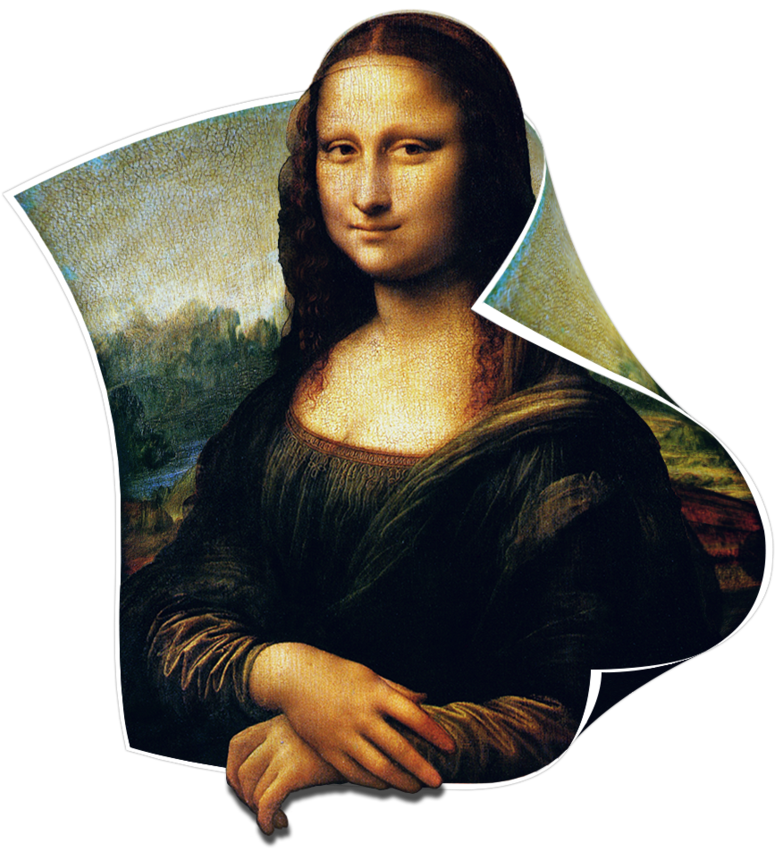 Mona Lisa Iconic Smile PNG image