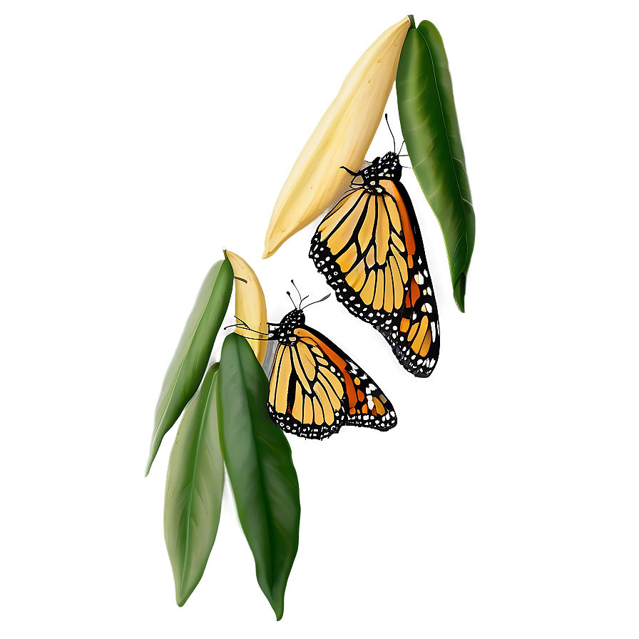 Monarch Butterflies In Flight Png 06252024 PNG image