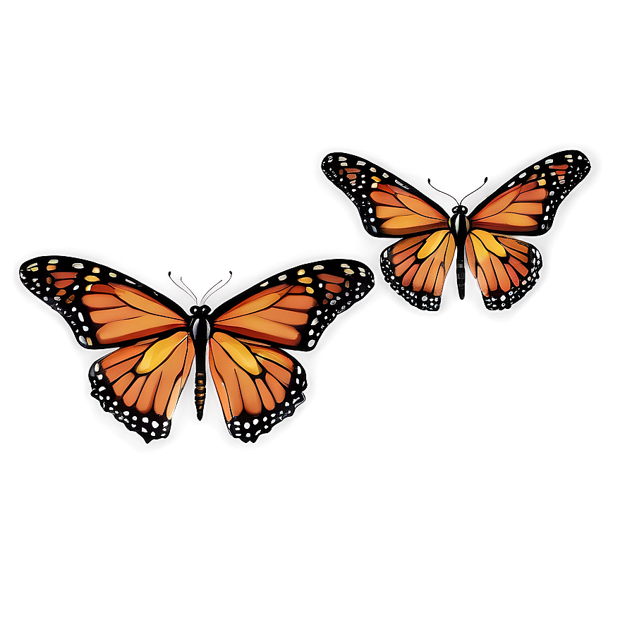 Monarch Butterflies Pattern Png Hhf PNG image