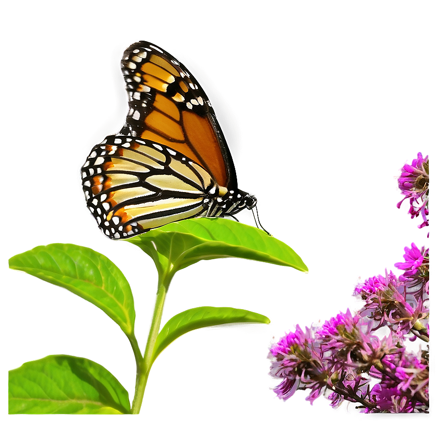 Monarch Butterfly In Garden Png 19 PNG image