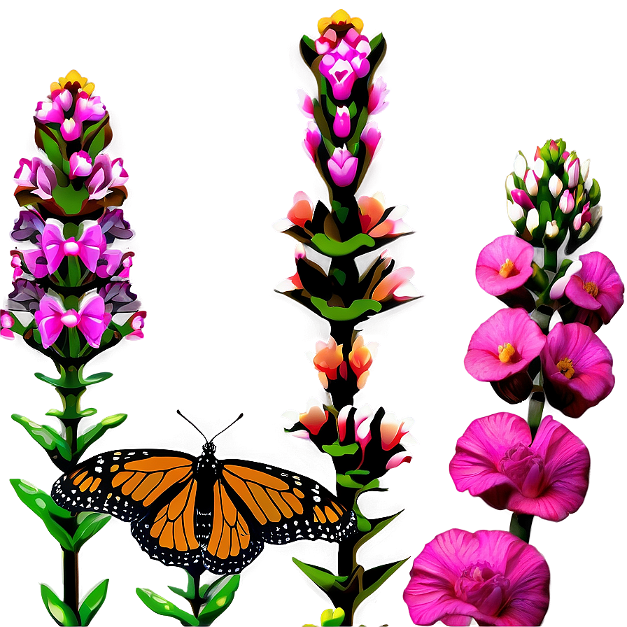 Monarch Butterfly In Garden Png 83 PNG image