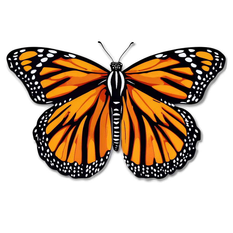 Monarch Butterfly Pattern Png 05252024 PNG image