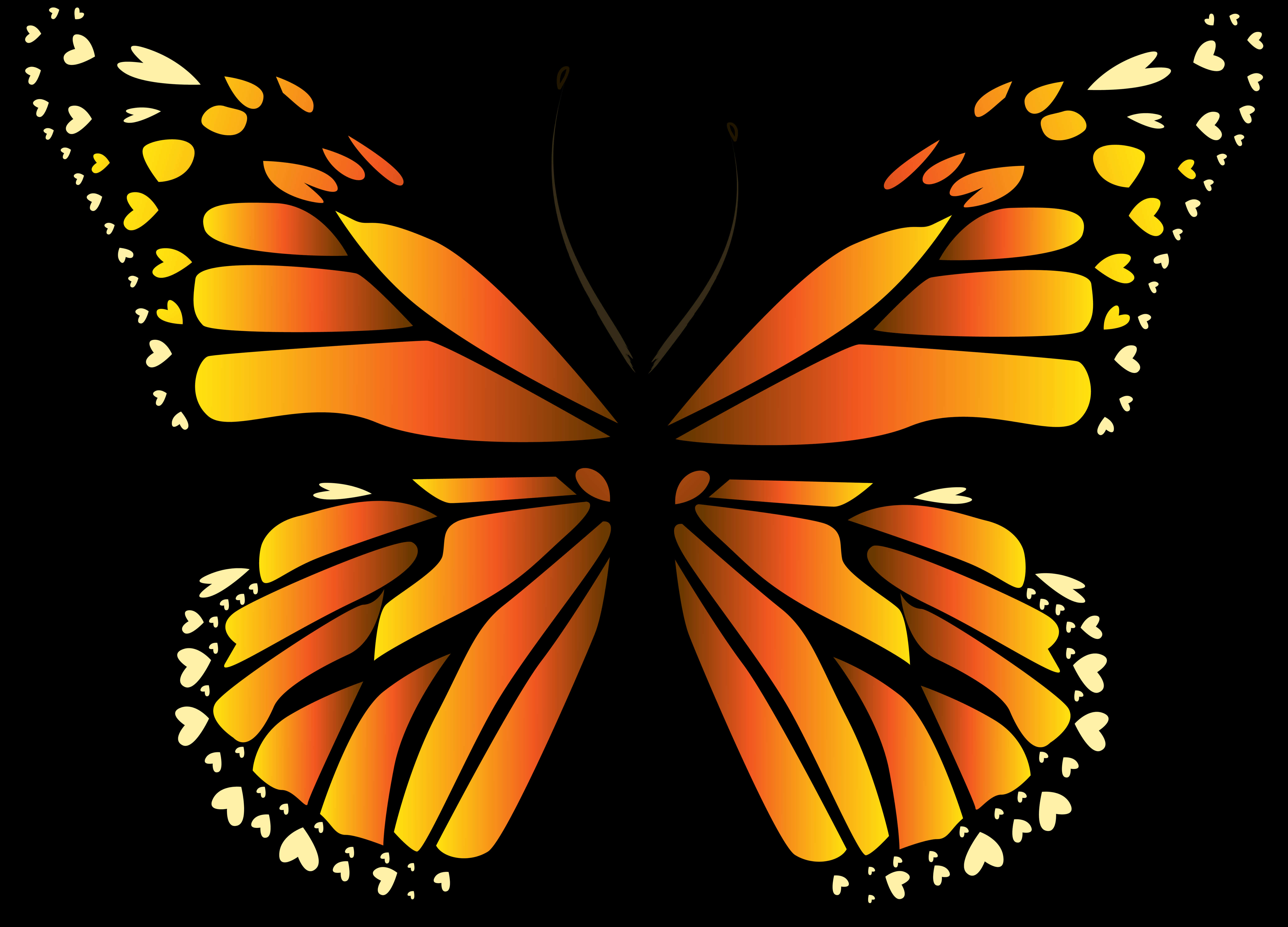 Monarch Butterfly Vector Art PNG image