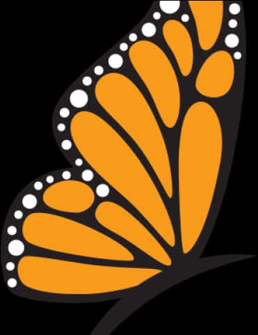 Monarch Butterfly Wing Graphic PNG image