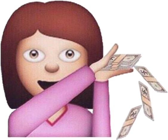 Money_ Flinging_ Emoji_ Meme.png PNG image