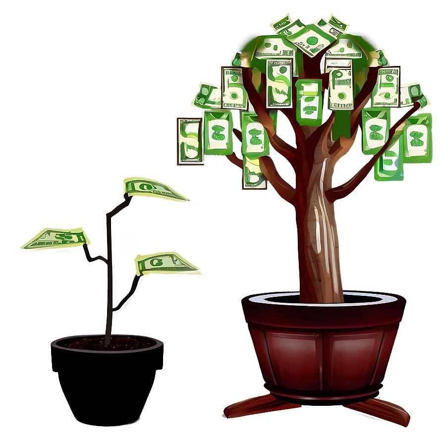 Money Tree In Pot Png 21 PNG image