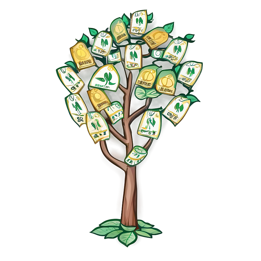 Money Tree Sketch Png 06272024 PNG image