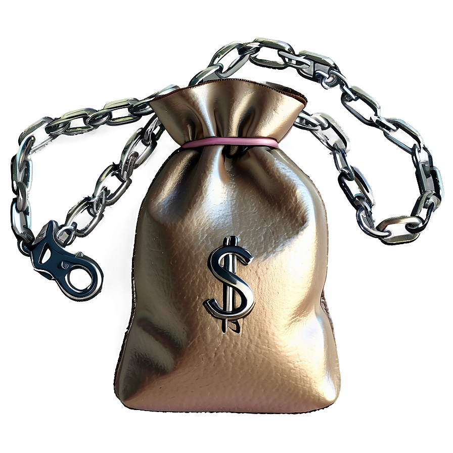 Moneybag With Chain Png Xjw80 PNG image