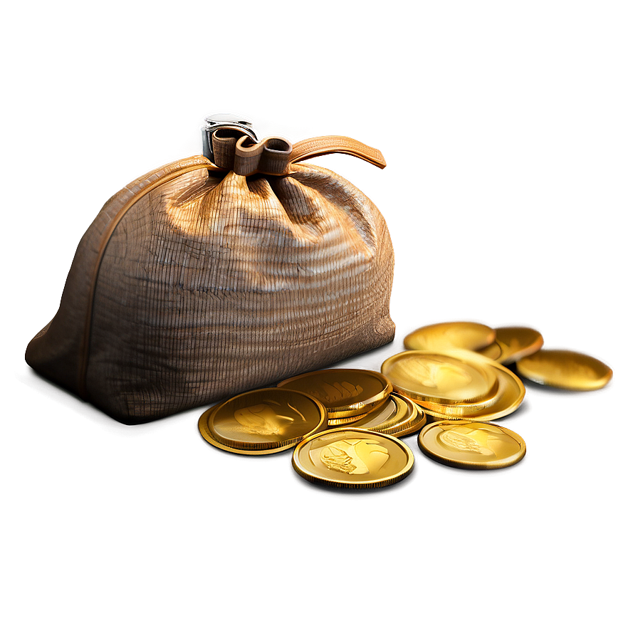 Moneybag With Coins Png Otc PNG image