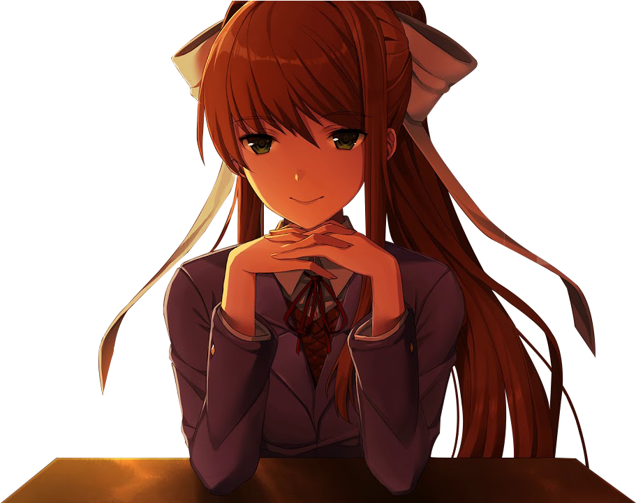 Monika D D L C Character Art PNG image