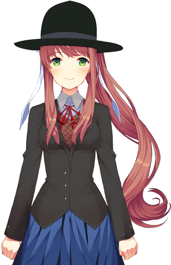 Monika D D L C Character Art PNG image