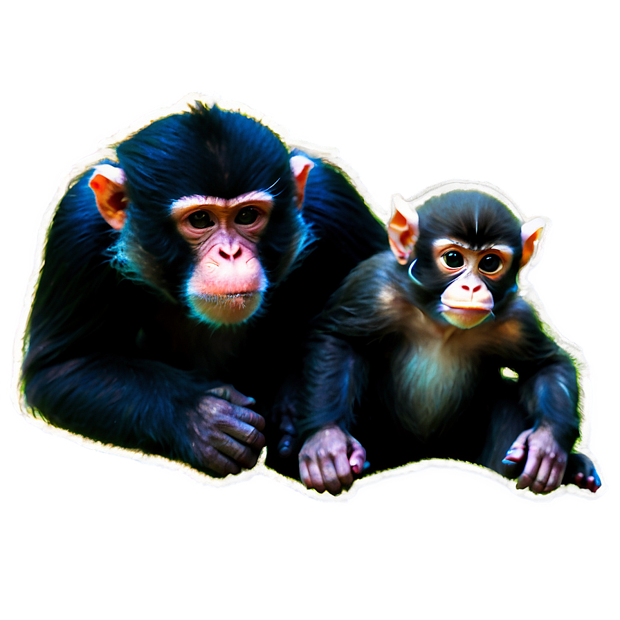 Monkey And Baby Png Yud11 PNG image