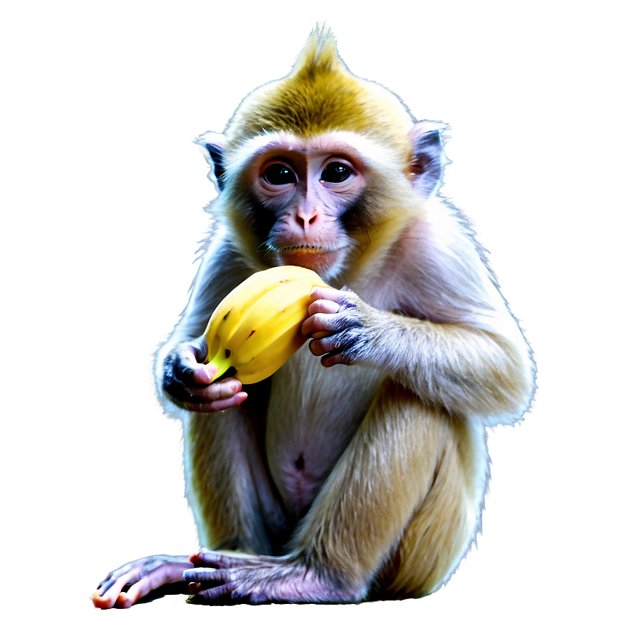 Monkey Eating Banana Png Swm54 PNG image