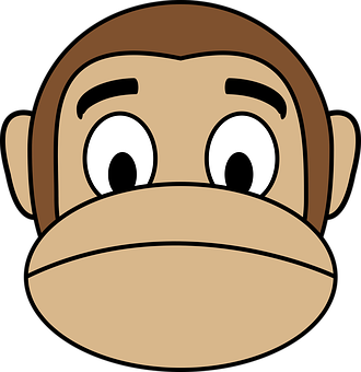 Monkey_ Emoji_ Vector_ Illustration PNG image