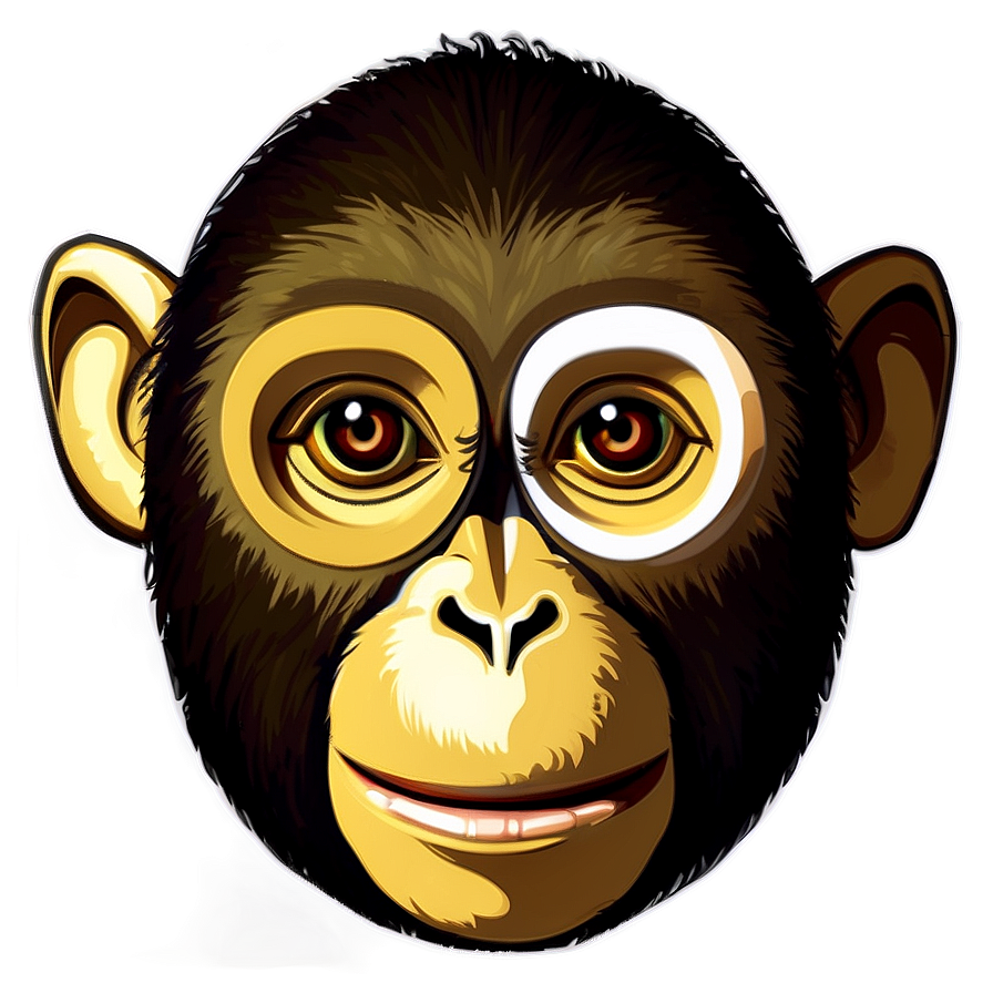 Monkey Face Mask Design Png Bqh27 PNG image