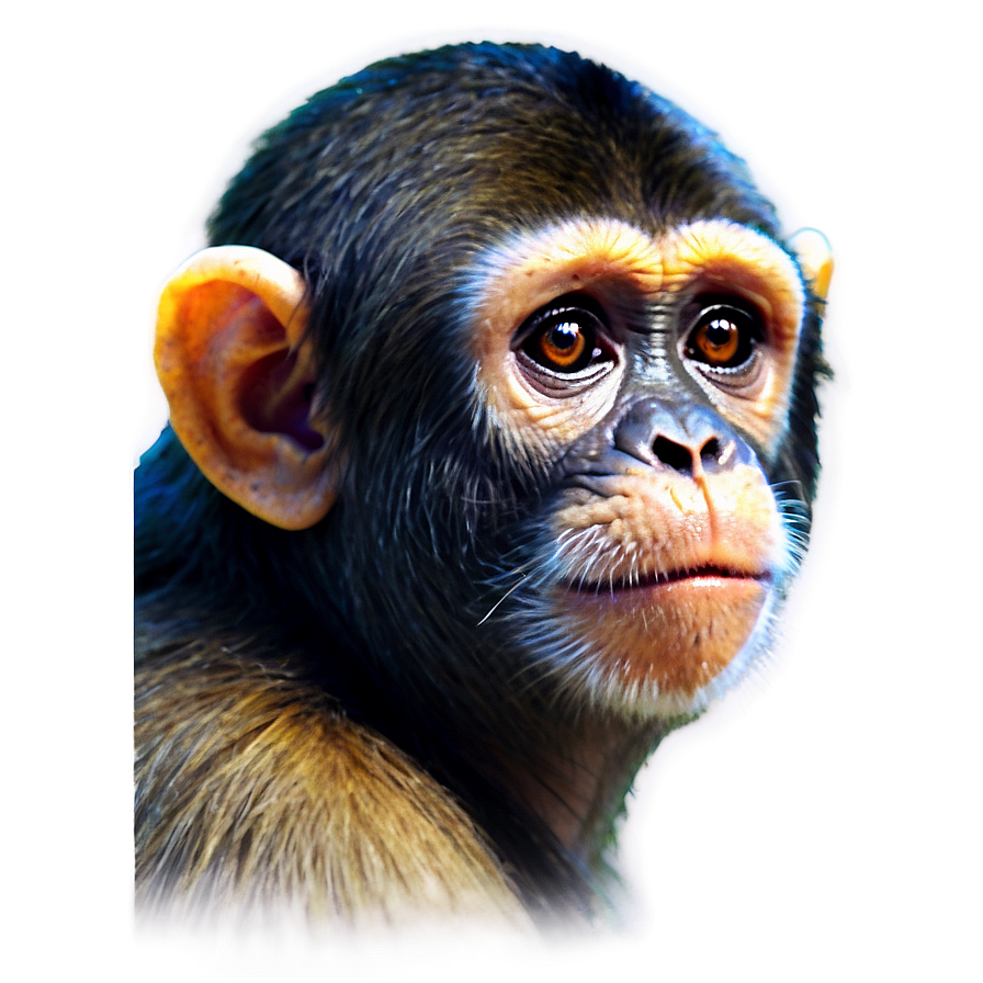 Monkey Face Profile View Png 06272024 PNG image