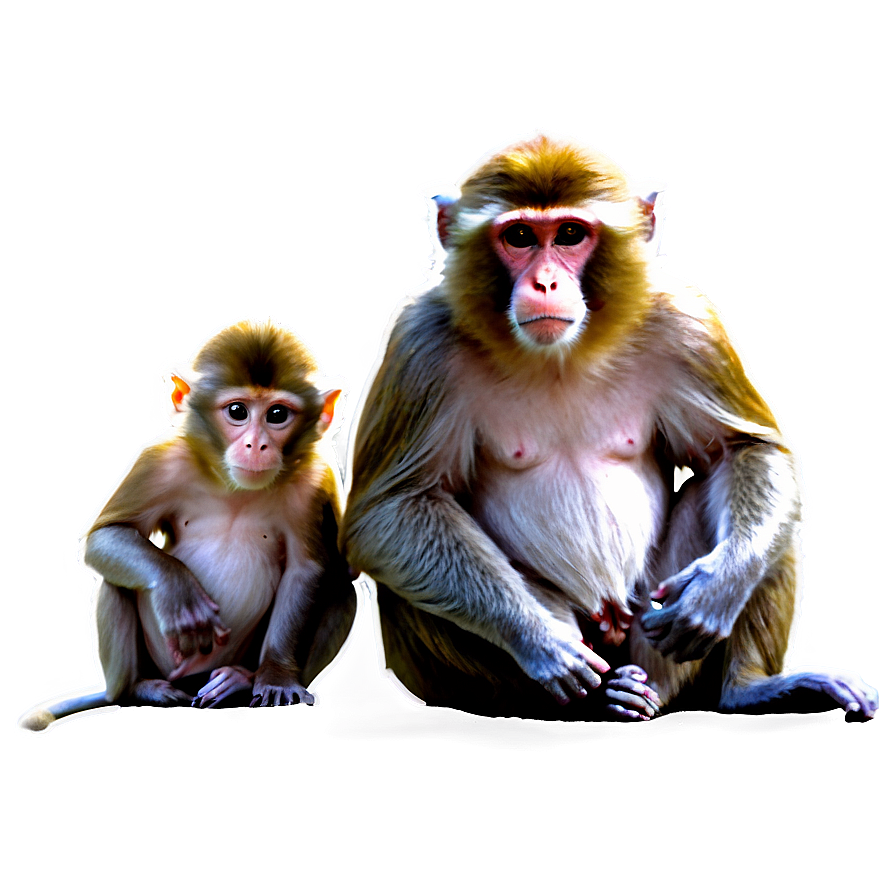 Monkey Family Png 05042024 PNG image