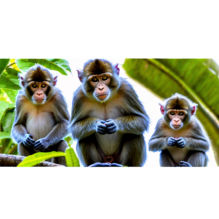 Monkey Family Png Wob PNG image