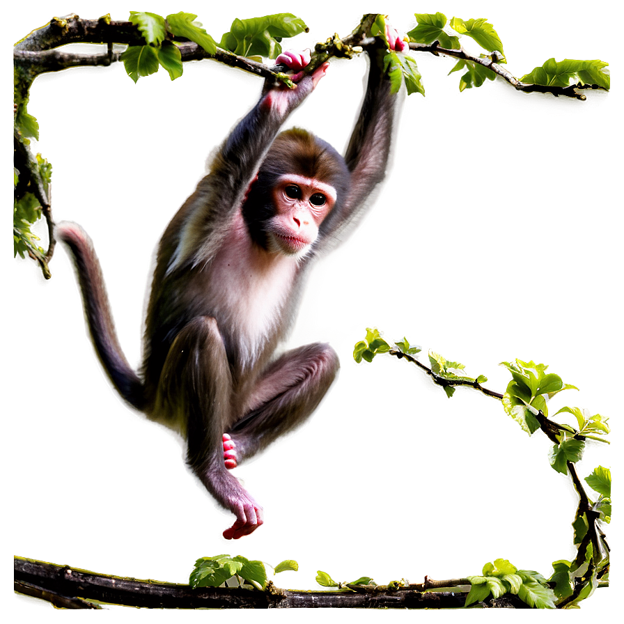 Monkey On Vine Png Arw PNG image