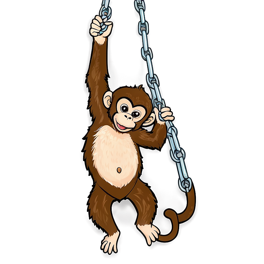 Monkey Swinging Png 05042024 PNG image