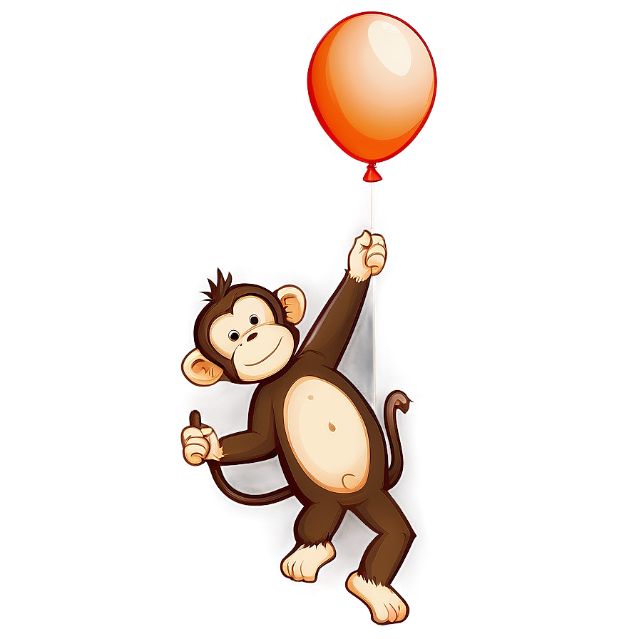 Monkey With Balloon Png 74 PNG image