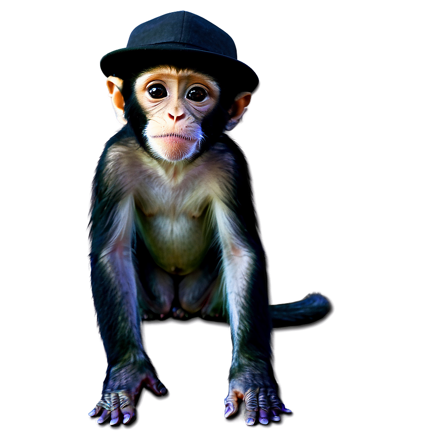 Monkey With Hat Png 78 PNG image