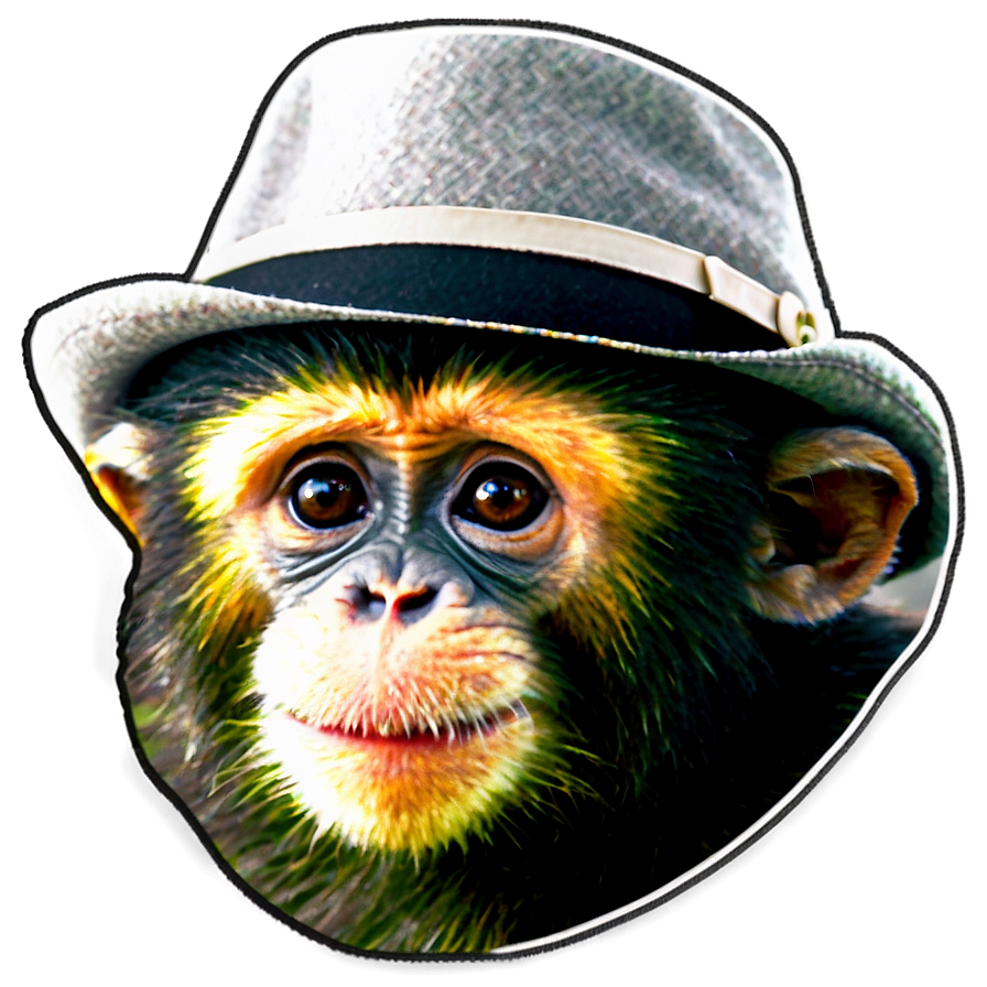 Monkey With Hat Png Oej PNG image