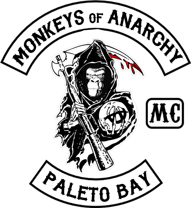 Monkeys Of Anarchy_ Paleto Bay_ M C_ Logo PNG image