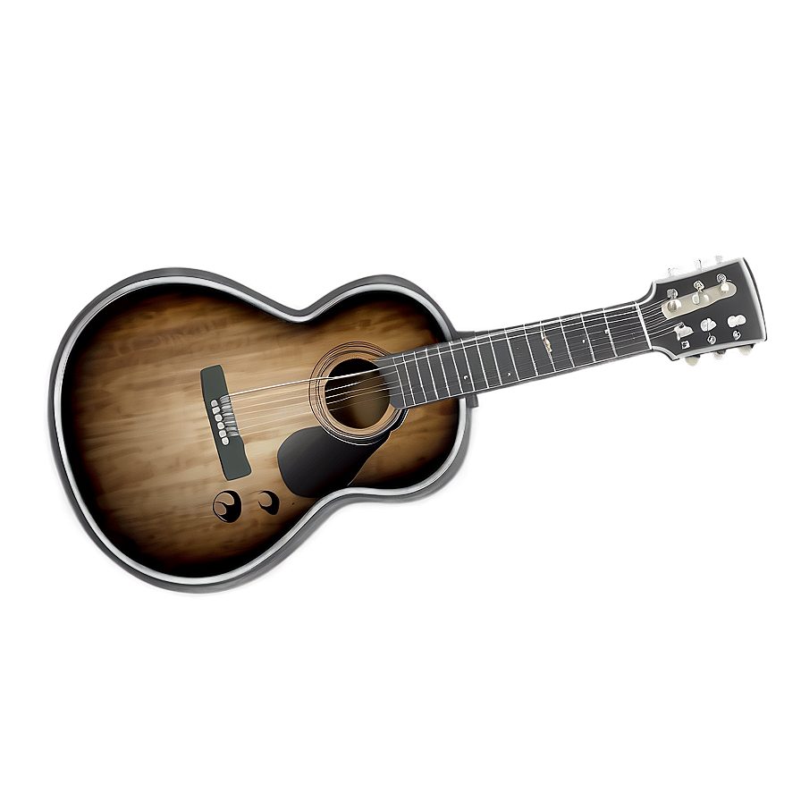 Mono Guitar Illustration Png Ngw42 PNG image