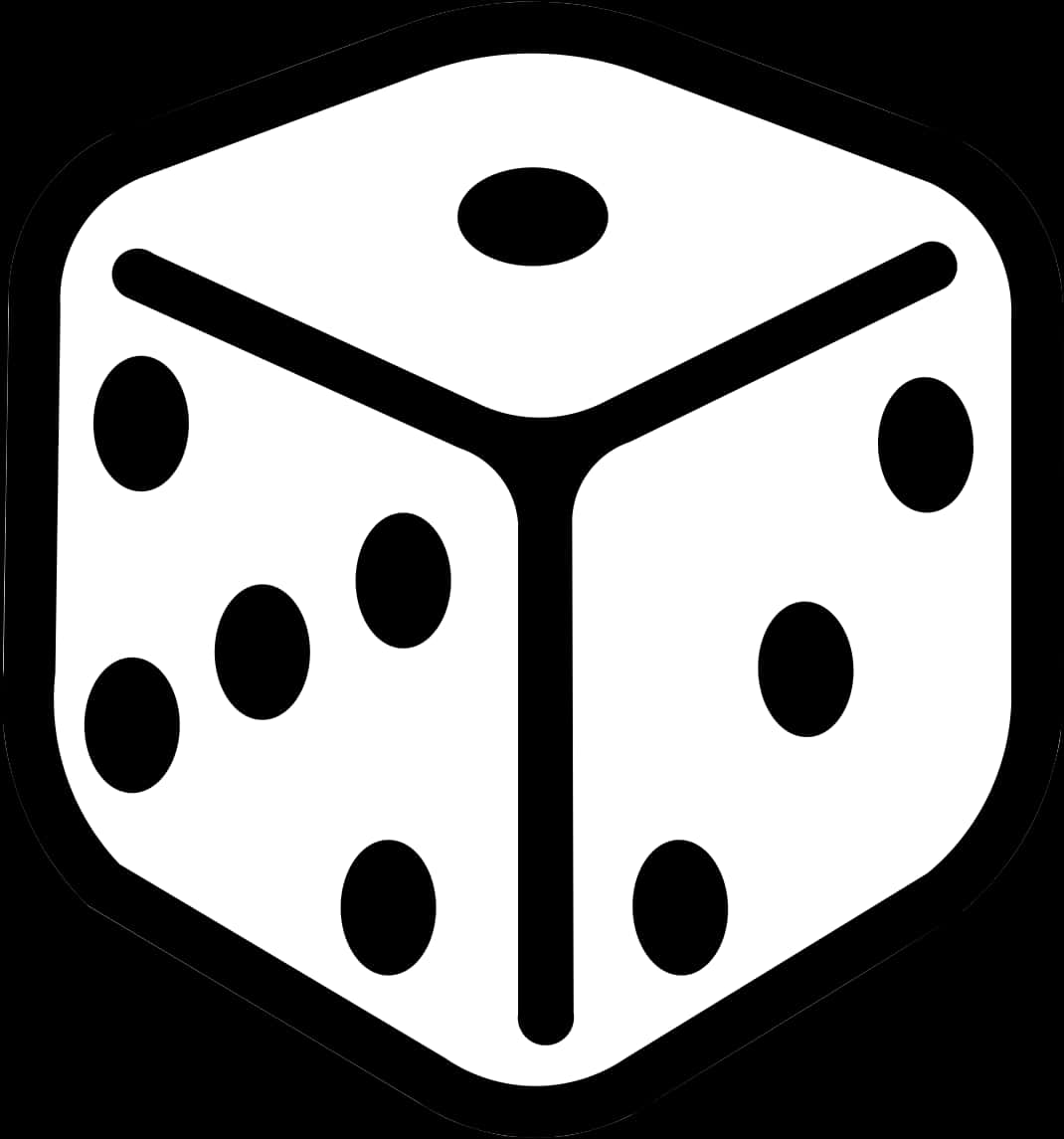 Monochrome_ Dice_ Icon PNG image