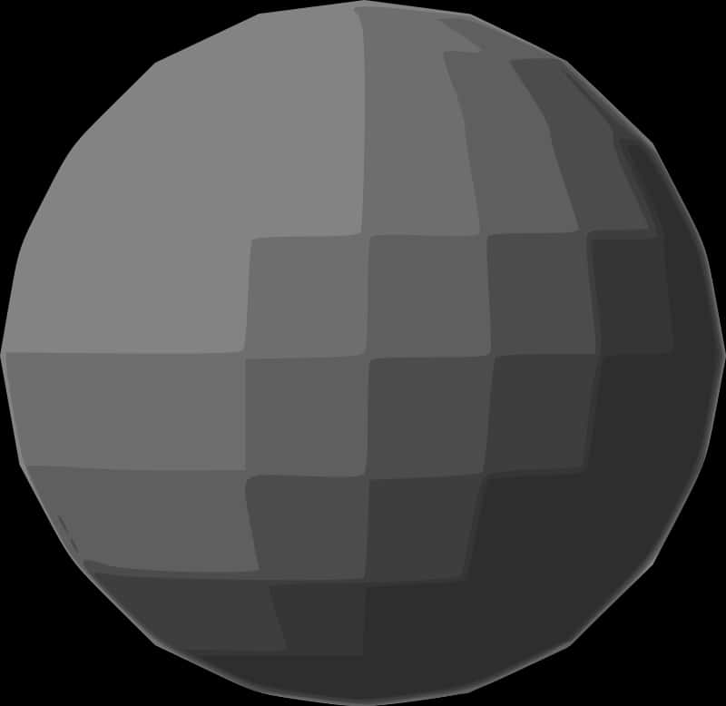 Monochrome Disco Ball Graphic PNG image