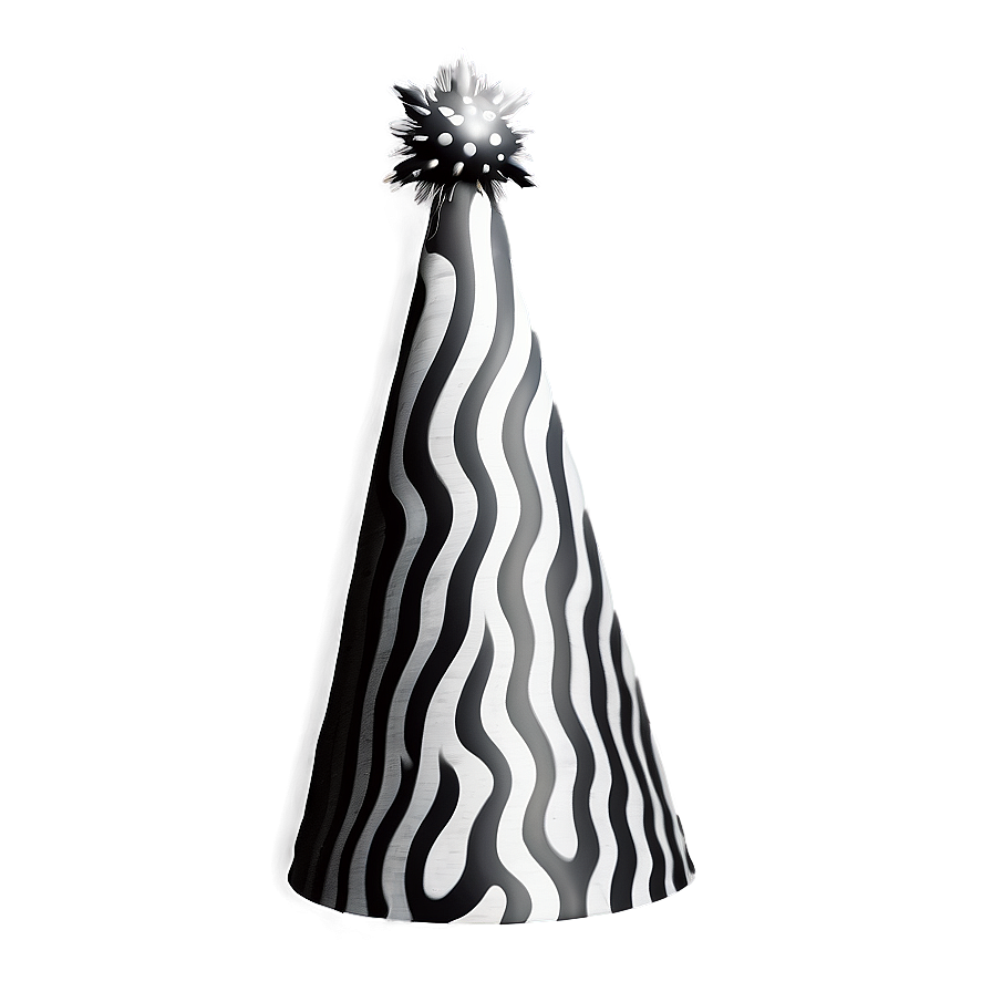 Monochrome Party Hat Png Pbn PNG image