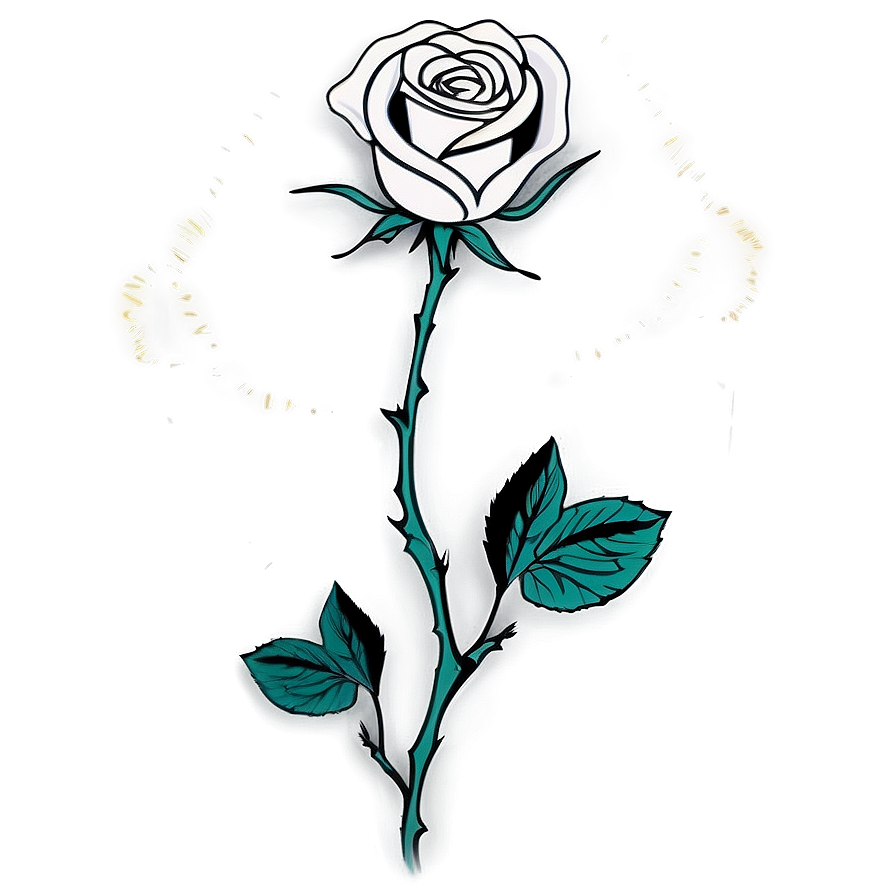 Monochrome Rose Design Png 78 PNG image