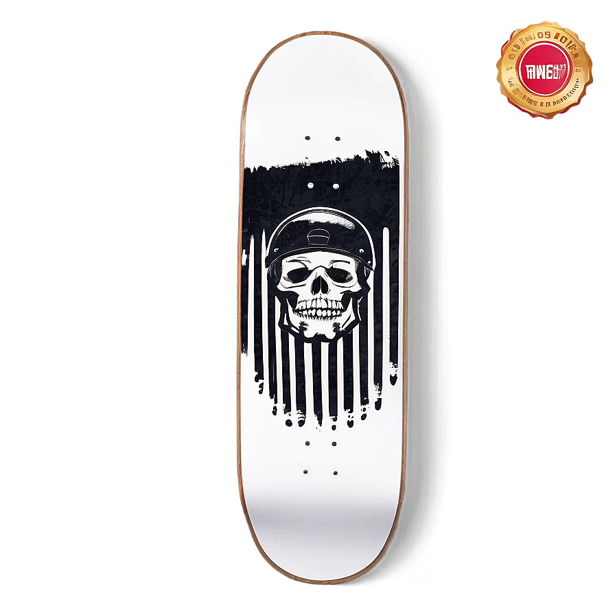 Monochrome Skateboard Deck Graphic Png 29 PNG image