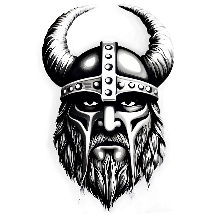 Monochrome Vikings Logo Png Fss PNG image