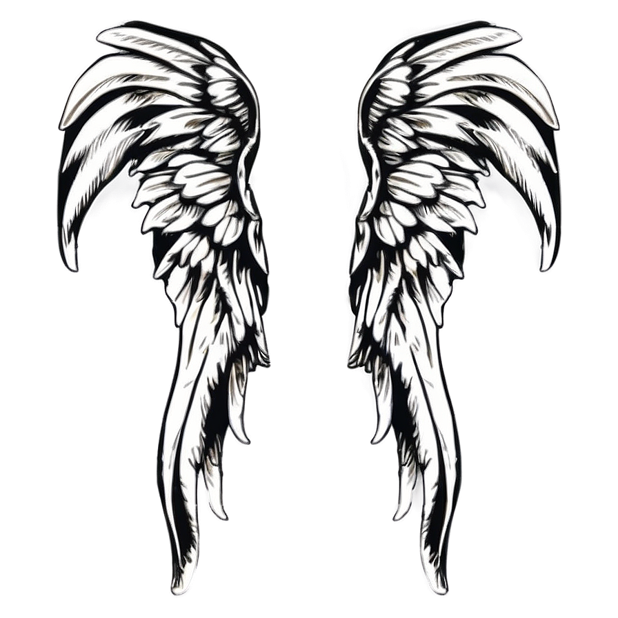 Monochrome Wings Png 05032024 PNG image