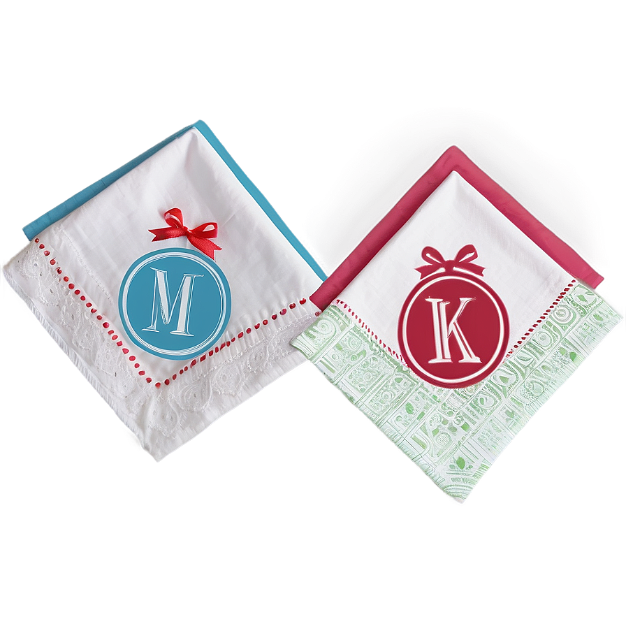 Monogrammed Gift Napkin Png 05252024 PNG image