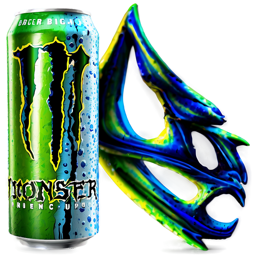 Monster Energy Drink Abstract Art Png 06202024 PNG image