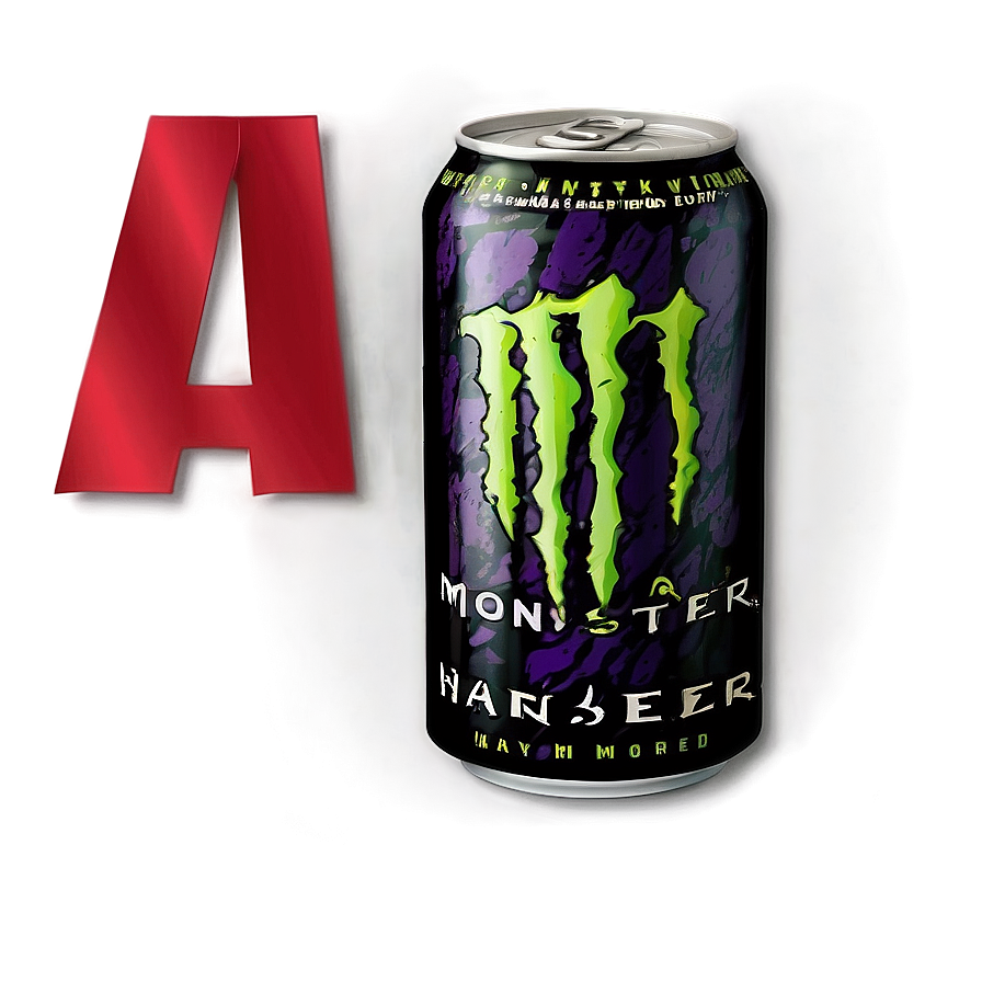 Monster Energy Drink Vintage Advertisement Png Uim PNG image