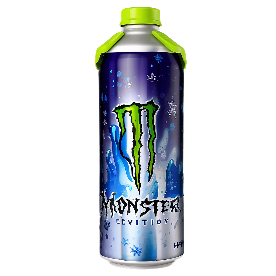 Monster Energy Drink Winter Edition Png Qof98 PNG image