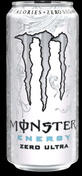 Monster Energy Zero Ultra Can PNG image