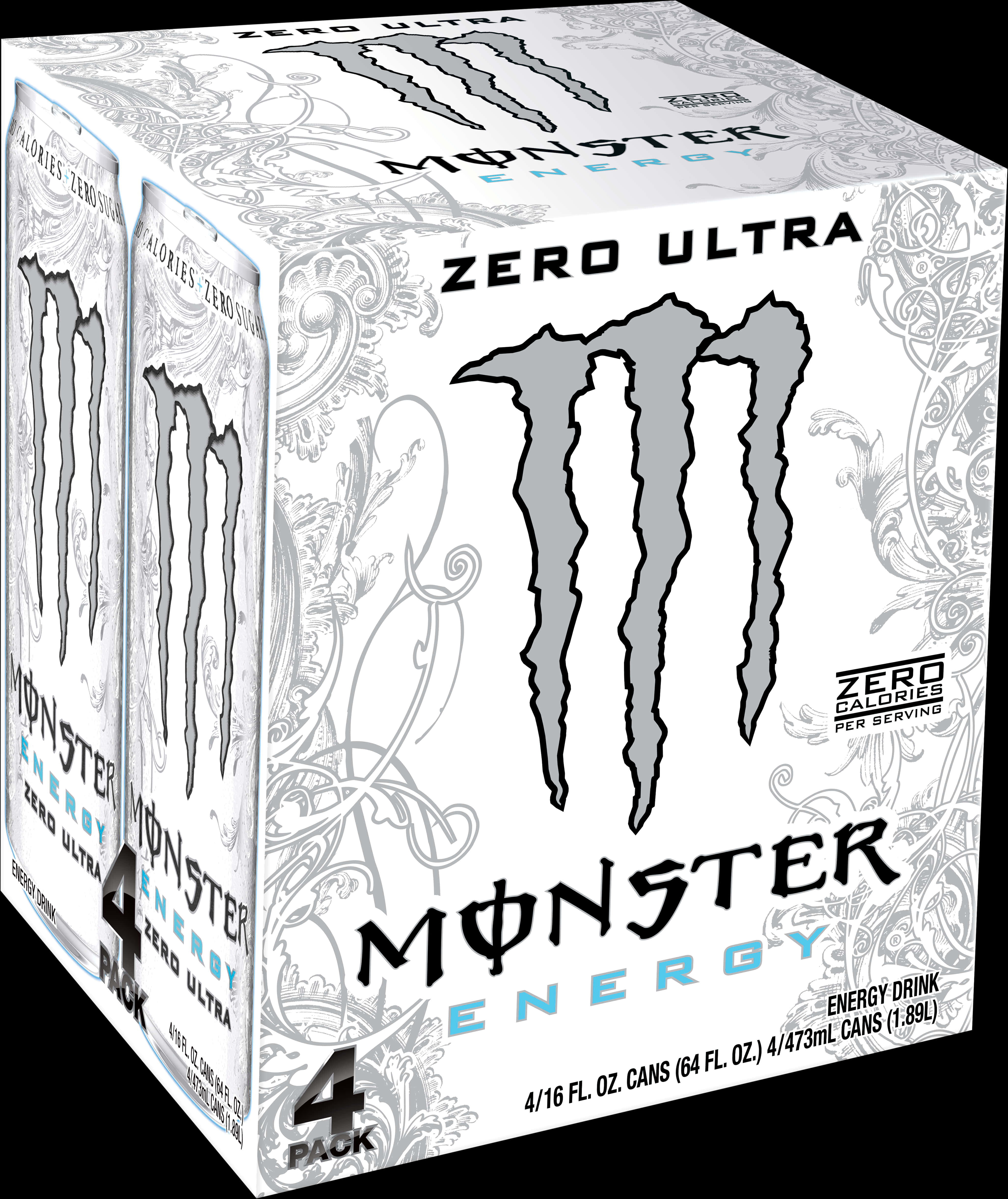 Monster Energy Zero Ultra4 Pack PNG image