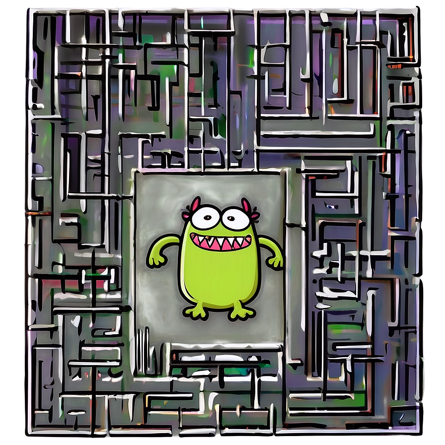 Monster In A Maze Png Uii PNG image