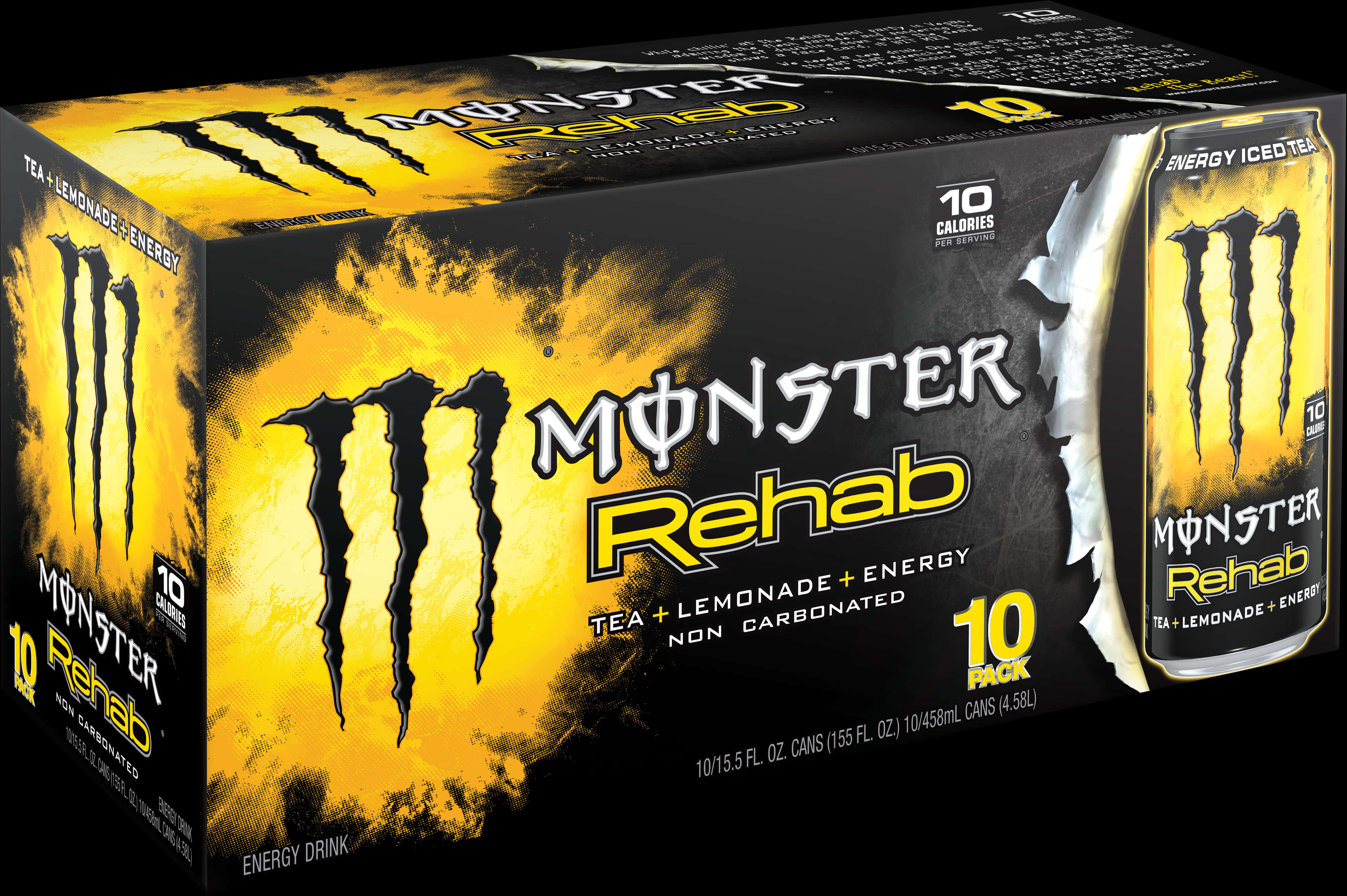 Monster Rehab Energy Drink Pack PNG image