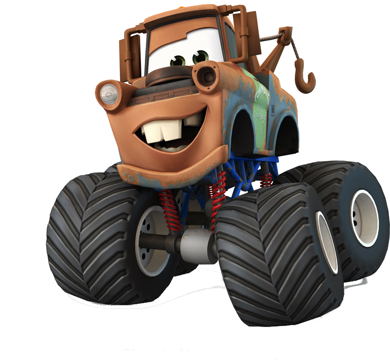 Monster Truck Mater Cars Character PNG image