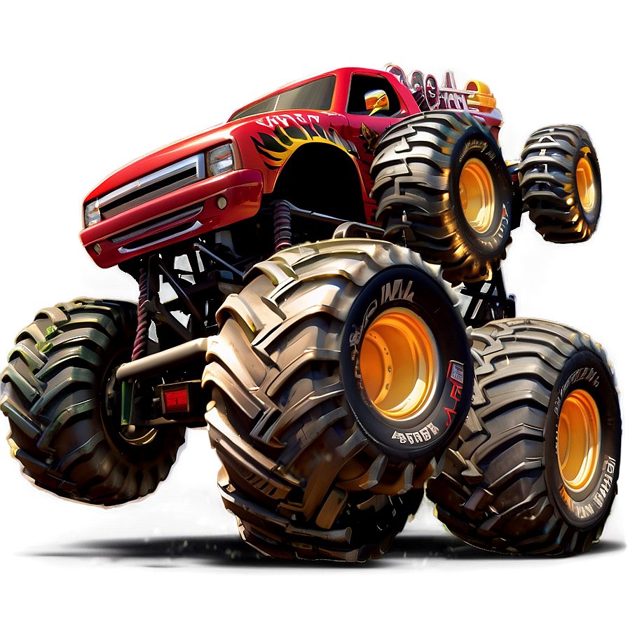 Monster Truck Mayhem Png 05242024 PNG image