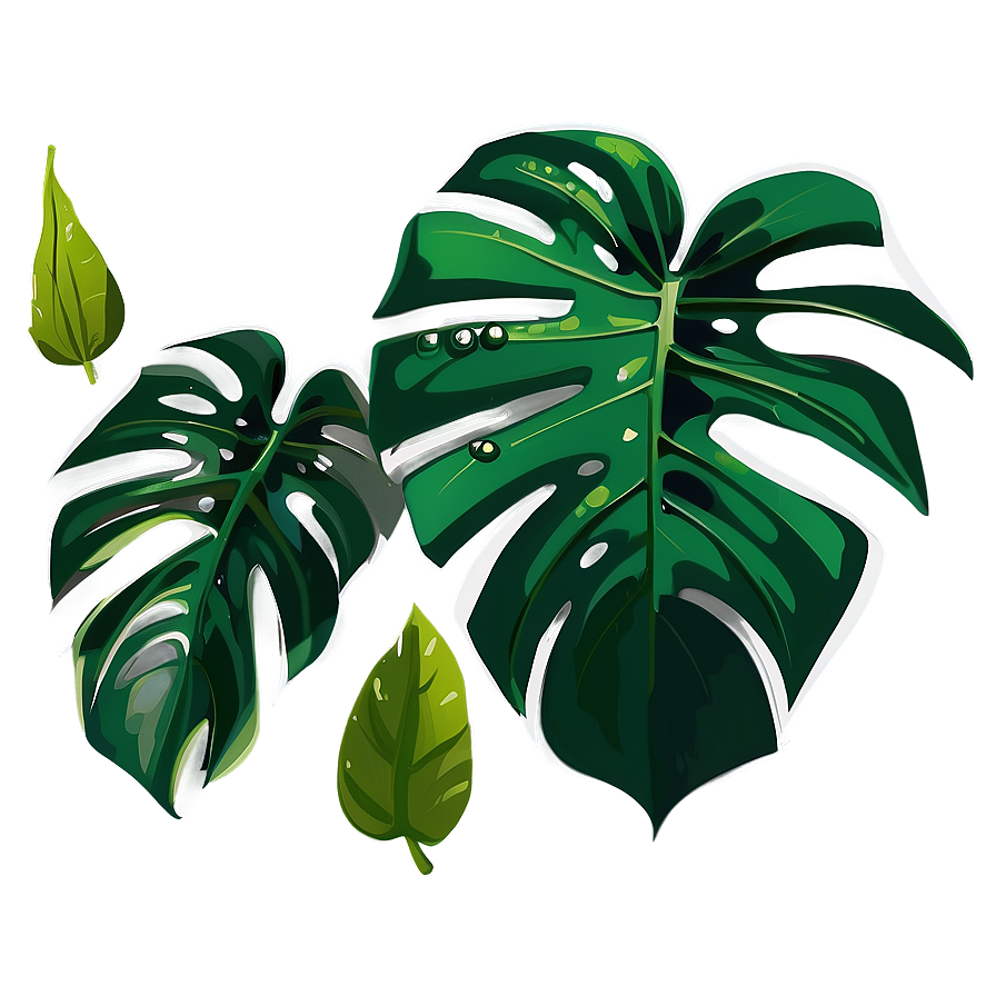 Monstera Deliciosa Vector Png Snp PNG image