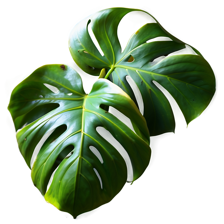 Monstera Leaf On White Png 05232024 PNG image