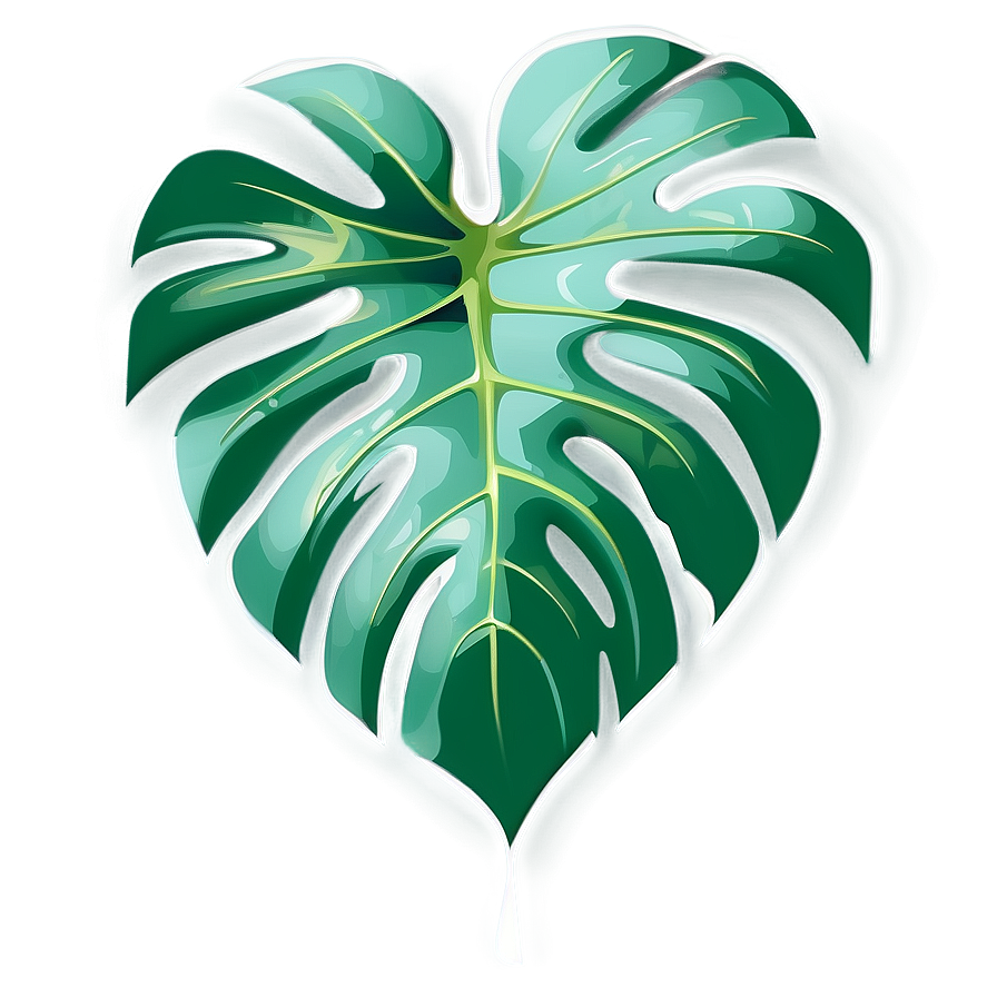 Monstera Leaf Pattern Png 23 PNG image